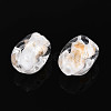 Handmade Gold & Silver Foil Glass Beads FOIL-N030-02I-3