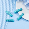4Pcs Dyed Synthetic Turquoise Bridge Connector Charms TURQ-DC0001-05-4