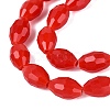 Opaque Solid Color Glass Beads Strands GLAA-N071-01A-C04-3