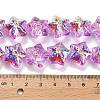 Electroplate Baking Paint Glass Beads Strands EGLA-K061-12A-AB03-4