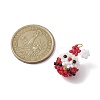 Christmas Theme Handmade Glass Seed Beads Woven Pendants PALLOY-MZ00215-2