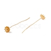 Brass Daisy Flower Head Pins  LS-FIND-B009-09G-2