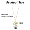 1Pc Initial Letter Brass Pendant Necklaces NJEW-YW0001-24X-2