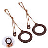2Pcs Neck Wear Magnifying Glass AJEW-CA0005-27D-1