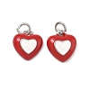 Brass Enamel Pendants KK-B170-01P-2