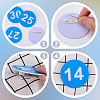 1 Set Round ABS Plastic Number 1~30 Brooches Sets JEWB-OC0001-02A-4