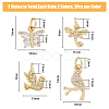 16Pcs 8 Style Brass Micro Pave Cubic Zirconia Charms ZIRC-DC0001-25-2