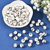 Floral Printed Porcelain Beads PORC-Q200-8mm-1-5