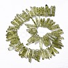 Natural Crackle Quartz Crystal Dyed Beads Strands G-I345-04A-2