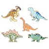 5Pcs 5 Style Dinosaurs Enamel Pins JBR096A-1