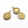 Brass Locket Pendants KK-F722-08C-RS-3