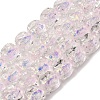 Handmade Foil Lampwork Beads Strands FOIL-C002-01G-1