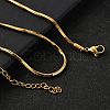 2MM 304 Stainless Steel Snake Chain Necklaces for Women Men LS-STAS-V011-04D-G-1