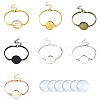 DIY Blank Dome Alloy Bangle Jewelry Making Kits DIY-YW0010-36-1