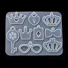 Crown Glasses Lock Pendant DIY Silicone Molds SIMO-C012-01C-5