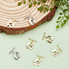 12 Sets 2 Colors Brass Toggle Clasps KK-AR0003-11-3