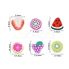1800Pcs 6 Style Fruit Theme Handmade Polymer Clay Cabochons CLAY-YW0001-22-4