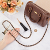 Adjustable Black Imitation Leather Bag Straps PURS-CL0001-55A-3