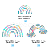 Rainbow PVC Laser Adhesive Stickers DIY-WH0273-49-2