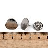 304 Stainless Steel Butterfly Clutches Pin Backs STAS-P262-03P-04-3