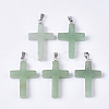 Natural Green Aventurine Pendants X-G-S358-001D-1