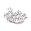 Tibetan Style Alloy Rhinestone Big Pendants ALRI-L048-30AS-3