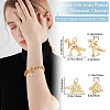 10Pcs 2 Style Rack Plating Brass Pendants KK-BBC0004-61-2