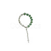 Natural Green Aventurine Round Beaded Bracelet NC1314-17-1