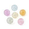 480Pcs 6 Colors Transparent Crackle Acrylic Beads MACR-YW0002-51-2