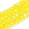 Electroplate Glass Beads Strands EGLA-A034-T4mm-L28-1