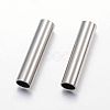 Tarnish Resistant 304 Stainless Steel Tube Beads STAS-P128-08-1