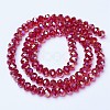 Electroplate Glass Beads Strands EGLA-A034-T2mm-B07-2