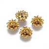 Multi-Petal Brass Bead Caps KK-F789-28C-1