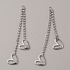 Brass Rhinestone Tassel Big Pendants KK-TAC0011-03D-2