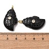 Natural Obsidian Carved Pendants G-H357-05G-03-2