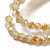 Electroplate Glass Faceted Rondelle Beads Strands EGLA-D020-3x2mm-58-6