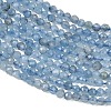 Natural Devil Blue Aquamarine Beads Strands GG-CBAF158-D01-01-5