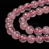 Natural  Rose Quartz Beads Strands G-L104-6mm-01-3