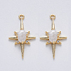 Brass Glass Charms X-KK-T049-059G-02-NF-1