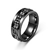 304 Stainless Steel Gear Rotatable Finger Rings FS-WGAD37A-30-1