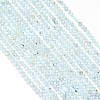 Natural Blue Topaz Beads Strands X-G-G914-2mm-12-1
