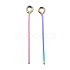Ion Plating(IP) 304 Stainless Steel Eye Pins LS-STAS-E156-01M-01-2