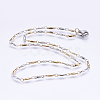304 Stainless Steel Chain Necklaces STAS-P164-08GP-1