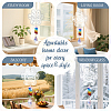 Glass Teardrop Hanging Suncatchers HJEW-WH0201-002-5
