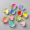 Transparent Enamel Acrylic Beads X-TACR-S155-003-1