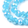 Electroplate Glass Beads Strands EGLA-A034-J10mm-B10-3
