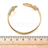 Ocean 304 Stainless Steel Enamel Cuff Bangles for Women BJEW-F518-02H-G-3