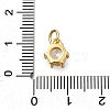 Brass Pave Cubic Zirconia Pendants X-KK-V002-23G-01-3