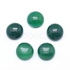 Natural Dyed & Heated Green Onyx Agate Cabochons G-P393-R43-10mm-1
