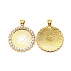 Zinc Alloy Pendants Cabochon Settings FIND-WH0091-69-1